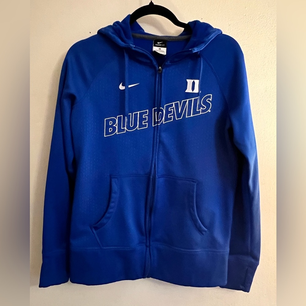 Nike Duke Bluedevils Therma-fit full zip hoodie size M
